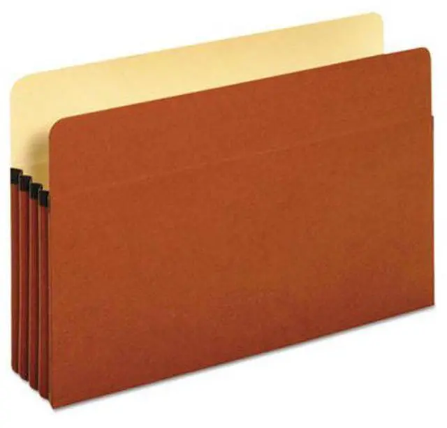Alt view image 5 of 7 - Universal 3 1/2 Inch Expansion File Pockets Straight Tab Legal Redrope/Manila 25/Box 15161