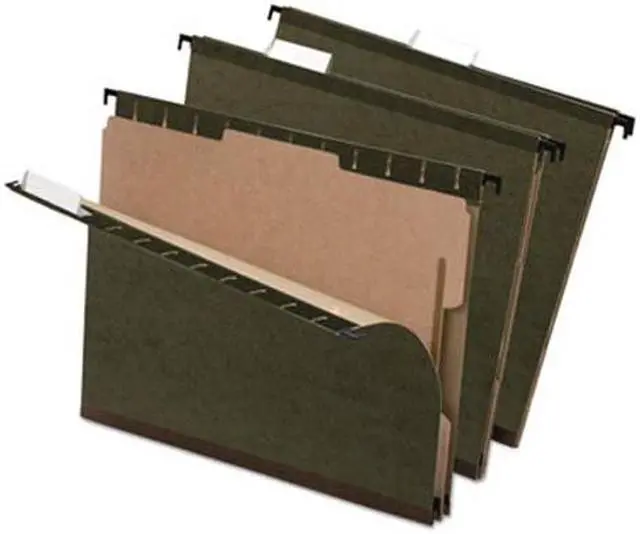 Alt view image 9 of 12 - Tops Pendaflex 59253 2   Expansion Hanging Folder  Letter  4-Section  GN  10/box
