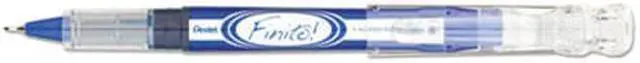 Alt view image 9 of 11 - Pentel FINITO! Porous Point Pen, Extra Fine Point Tip, Blue Ink, Box of 12 (SD98-C)