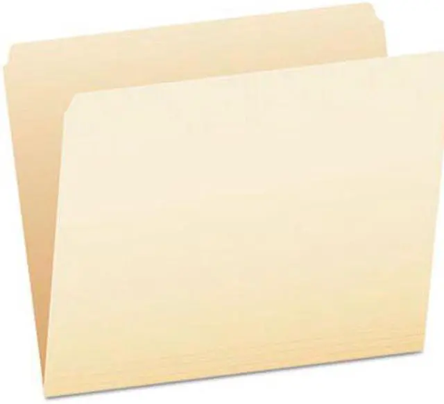 Alt view image 4 of 14 - Pendaflex Essentials File Folders Straight Cut Top Tab Letter Manila 100/Box 752