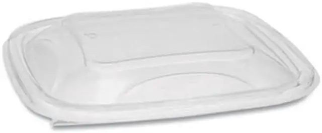 Alt view image 6 of 16 - Pactiv Container Lids, For 24-32 oz Bases, 7.38x7.38x0.82 SACLD07