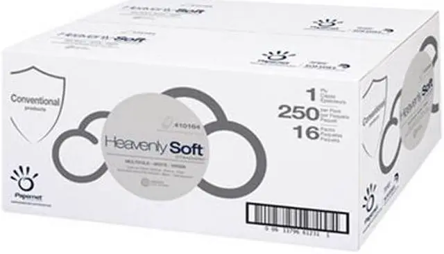 Alt view image 6 of 10 - Papernet Heavenly Soft Paper Towel 4 1/2" x 9 1/2" White 16 Packs/Carton 410164