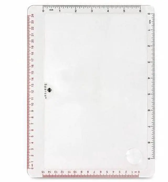 Alt view image 9 of 9 - Sparco Handheld Magnifier 2X Main 5-3/4"W x 9-3/4"H 10601