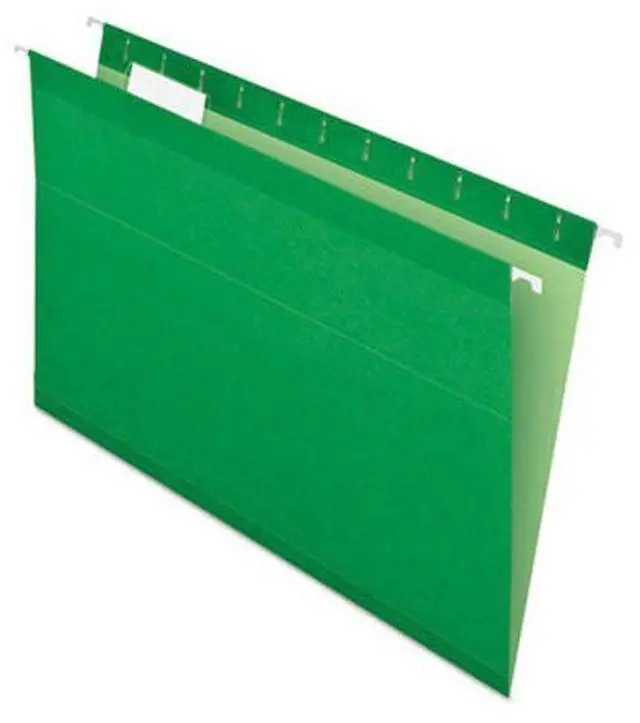 Alt view image 10 of 20 - Tops Pendaflex 415315BGR Reinforced Hanging Folders  Kraft  Legal  Bright Green  25/Box