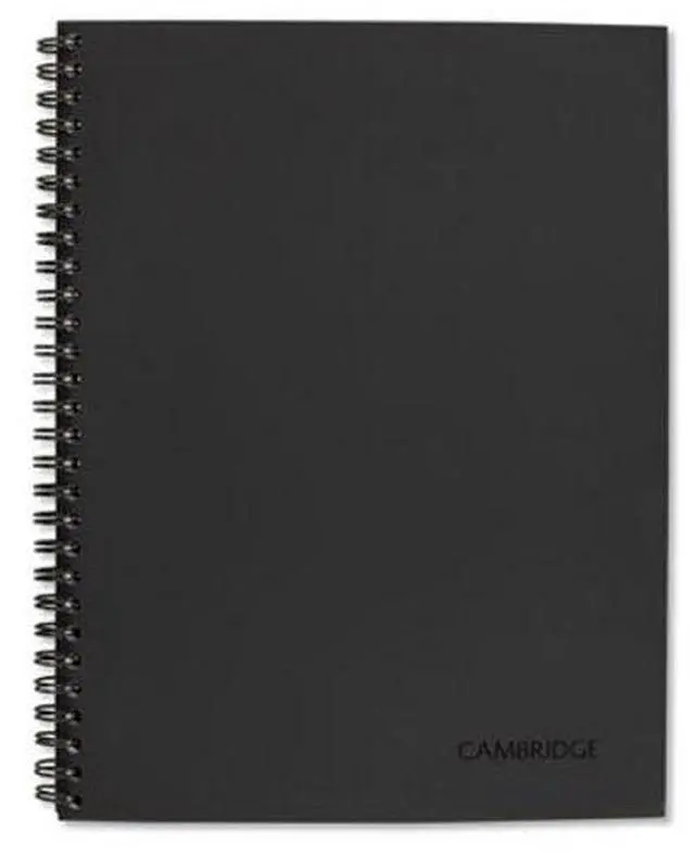 Alt view image 11 of 16 - Cambridge Action Planner Side Bound Business Notebook 7 1/2 x 9 1/2 Black 80 Sheets 06122