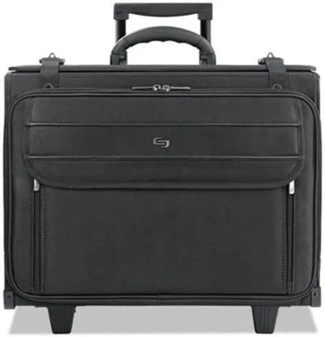 Alt view image 12 of 18 - Solo Classic Rolling Catalog Case 17.3" 18" x 7" x 14" Black B1514
