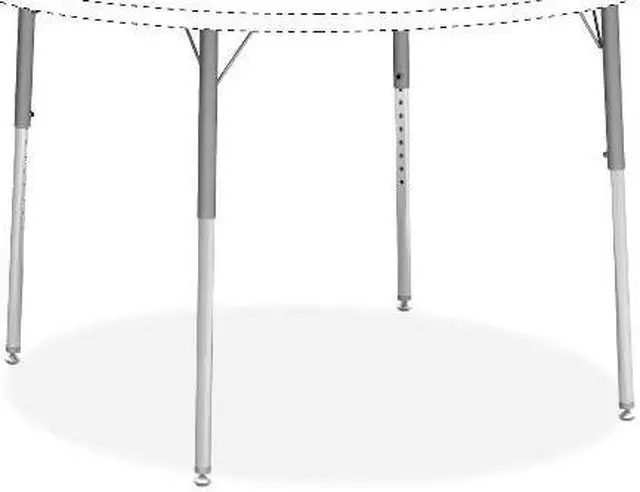 Alt view image 4 of 9 - Lorell LLR99926 Classroom Activity Table with Standard Height Adjustable Leg Kit