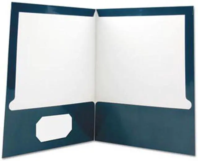 Alt view image 5 of 6 - Universal Laminated Two-Pocket Folder - UNV56418