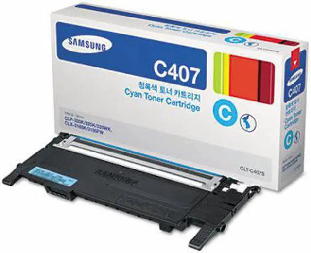 Main image of Samsung CLTC407S (CLT-C407S) Toner, 1,000 Page-Yield, Cyan (SASCLTC407S)