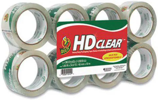 Alt view image 3 of 12 - Duck Heavy-Duty Carton Packaging Tape 1.88" x 55 yards Clear 8/Pack 282195