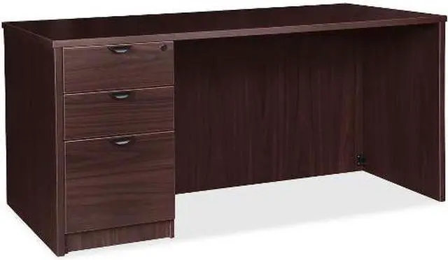 Alt view image 2 of 7 - Lorell PD3672LSPES Prominence 2.0 Espresso Laminate Box/Box/File Left-Pedestal Desk - 3-Drawer