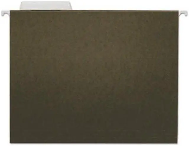 Alt view image 4 of 4 - UNIVERSAL Hanging File Folders 1/3 Tab 11 Point Stock Letter Standard Green 25