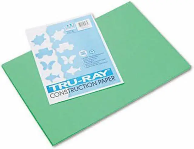 Alt view image 3 of 3 - Tru-Ray Construction Paper, 76lb, 12 x 18, Festive Green, 50/Pack 103038