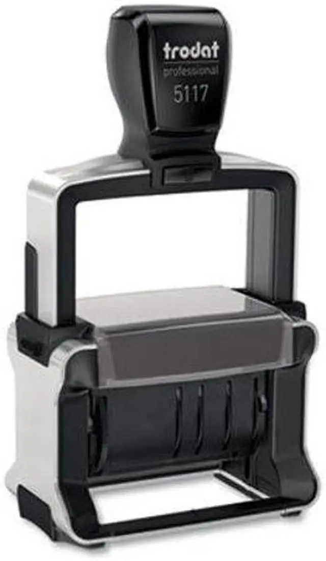 Alt view image 3 of 6 - US Stamp T5117 trodat Professional 12-Message Stamp  Dater  Self-Inking  Black