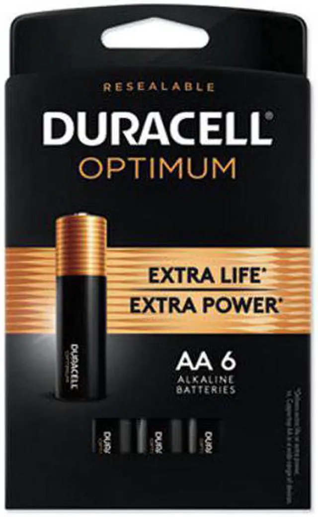 Alt view image 3 of 9 - Duracell Optimum AA Batteries, Pack of 6
