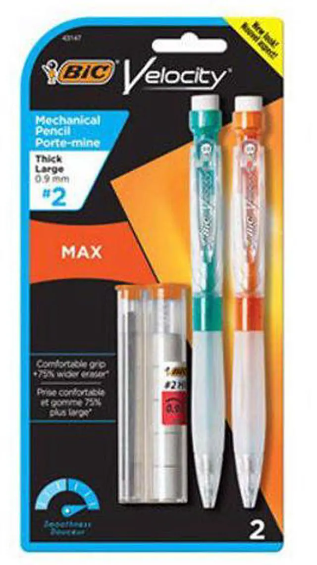 Alt view image 6 of 10 - Bic Pencil,Velcty Max 0.9,2pk MPMX9P21