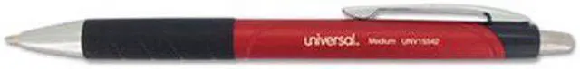Alt view image 7 of 11 - UNIVERSAL Advanced Ink Retractable Ballpoint Pen Red Ink Red 1mm Dozen 15542