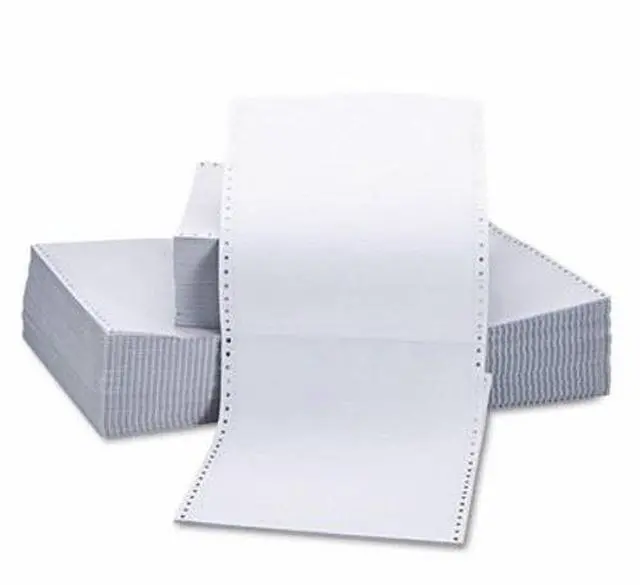 Alt view image 2 of 5 - Two-Part Carbonless Paper, 15Lb, 9-1/2 X 11, Perforated, White, 1650 S