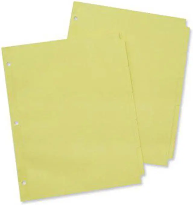 Alt view image 8 of 16 - Universal Self-Tab Index Dividers, 5-Tab, 11 X 8.5, Buff, 36 Sets 20836