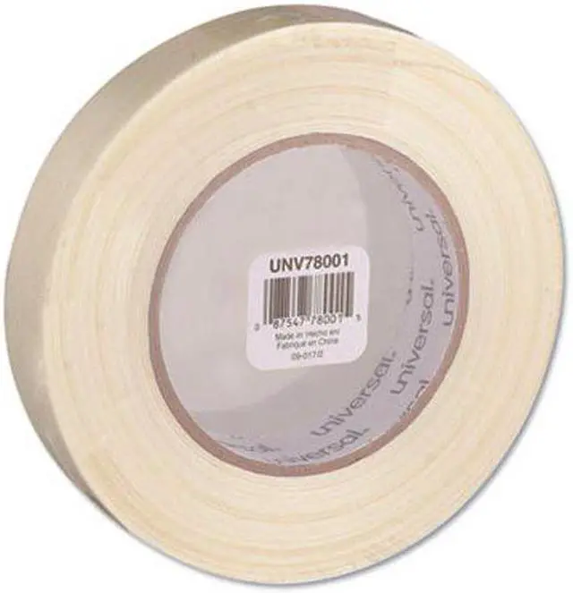 Alt view image 4 of 11 - Universal 165# Medium Grade Filament Tape 24mm x 54.8m 3" Core Clear 78001