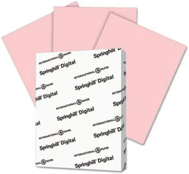 Alt view image 5 of 5 - Springhill Digital Vellum Bristol Color Cover 67 lb 8 1/2 x 11 Pink 250 Sheets