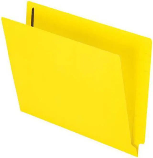 Alt view image 3 of 6 - Pendaflex Reinforced End Tab Expansion Folders Two Fasteners Letter Yellow 50