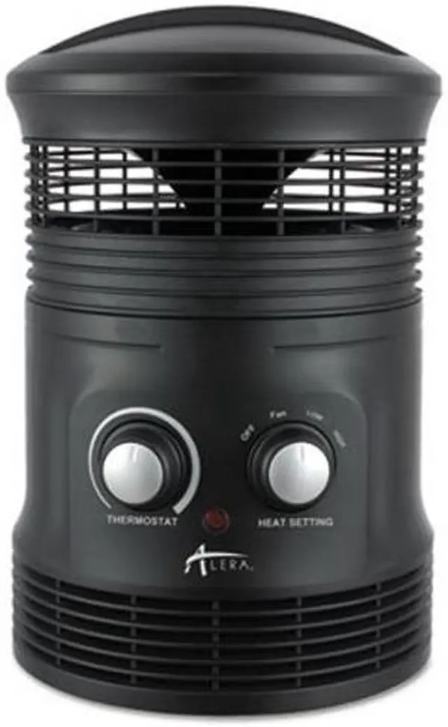 Alt view image 7 of 11 - Alera 360 Deg Circular Fan Forced Heater, 8" X 8" X 12", Black HEFF360B