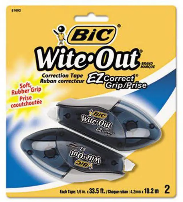 Alt view image 8 of 20 - BIC WOECGP21 Wite-Out EZ Correct Grip Correction Tape