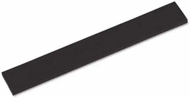Alt view image 5 of 8 - Innovera Natural Rubber Keyboard Wrist Rest Black 52458