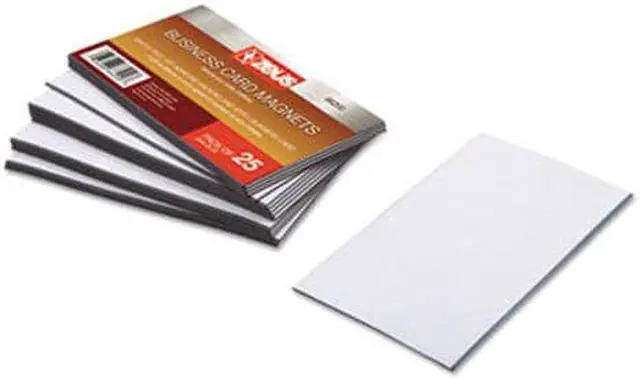 Alt view image 12 of 16 - Baumgartens Business Card Magnets 3 1/2 x 2 White Adhesive Coated 25/Pack 66200