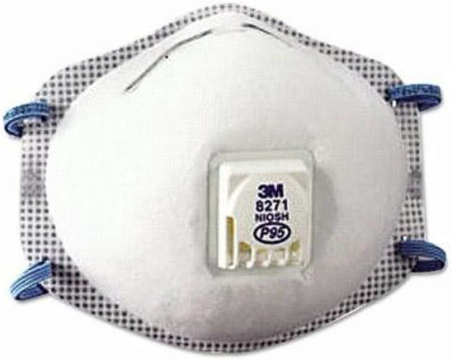 Alt view image 15 of 20 - Particulate Respirator 8271 P95 10/Box
