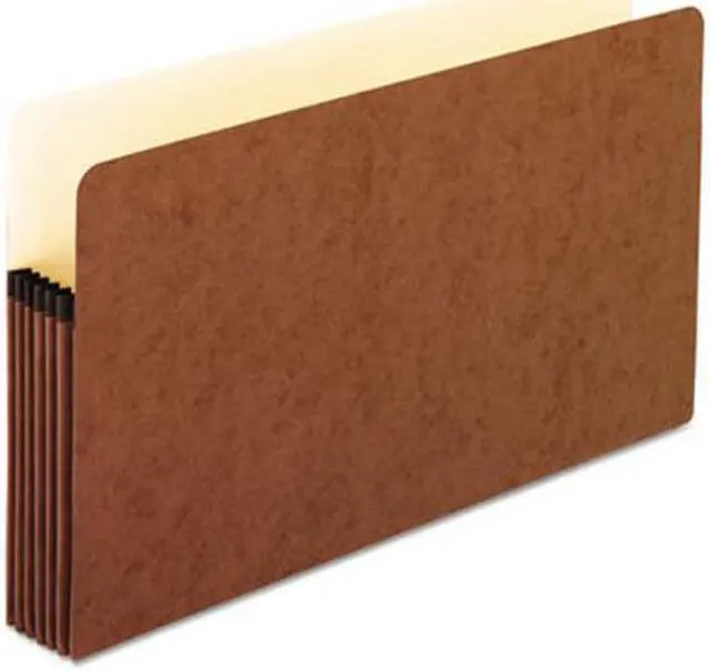 Alt view image 2 of 2 - Pendaflex 1536GOX 5 1/4 Inch Expansion File Pocket, Manila/Red Fiber, Legal, 10/Box, 1 Box