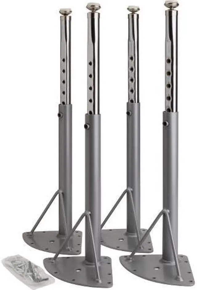 Alt view image 3 of 8 - Lorell Activity Table Low Leg Kit Only 4/CT Silver 99927