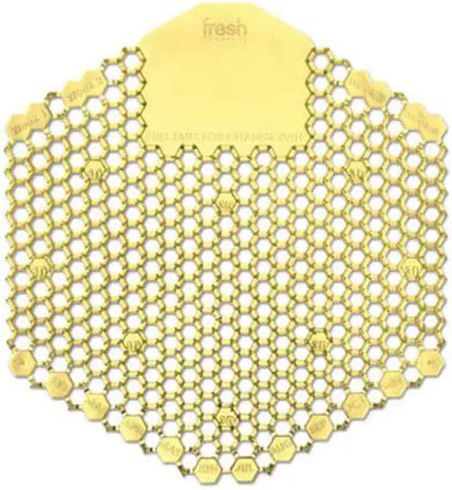 Alt view image 4 of 5 - Fresh Products WDS10CTF Wave Urinal Screen, Citrus, 10/Box