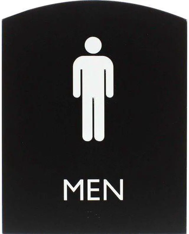 Alt view image 2 of 3 - Lorell Sign, Men, 6-4/5"Wx8-1/2"Lx4/5"H, Black (LLR02676)