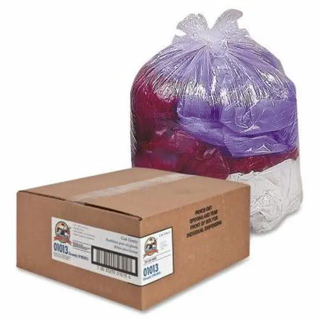 Alt view image 10 of 10 - Genuine Joe Trash Can Liners 31-33 Gallon .6Mil 33"x39" 250/CT CL 01013