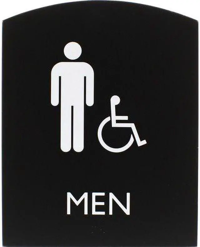 Alt view image 2 of 3 - Lorell Sign, Men, 6-4/5"Wx8-1/2"Lx4/5"H, Black (LLR02677)