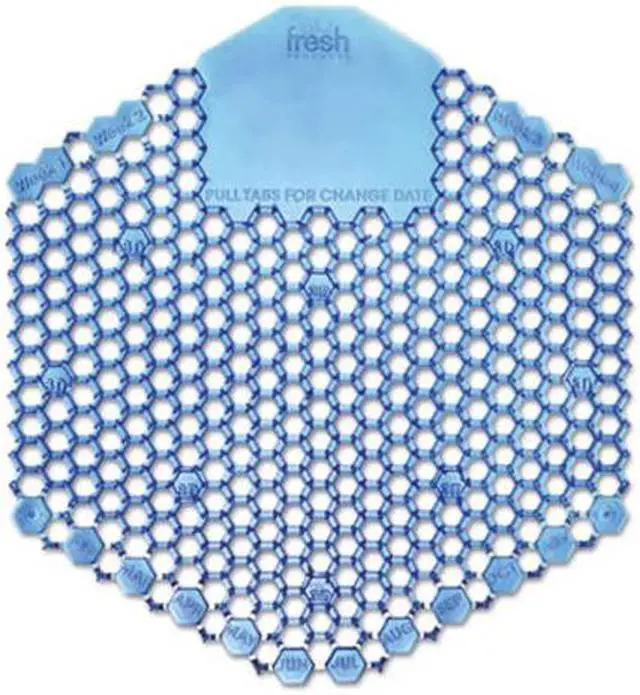 Alt view image 3 of 5 - Fresh Products 3WDS60CBLCT Wave 3D Urinal Deodorizer Screen, Yellow - Citrus