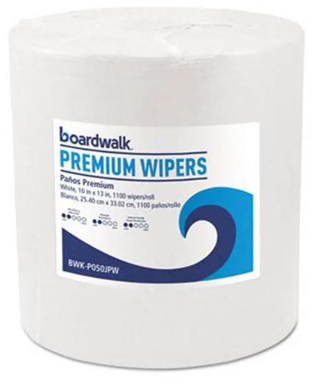 Alt view image 2 of 6 - Hydrospun Wipers, White, 10 x 13, 1100/Roll