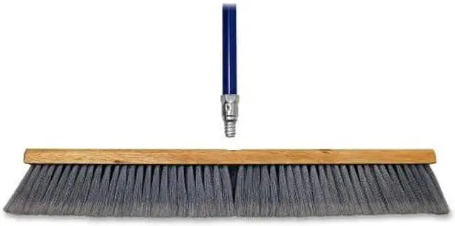 Alt view image 3 of 3 - Genuine Joe Floow Sweeper 24" Wide Gray 30125
