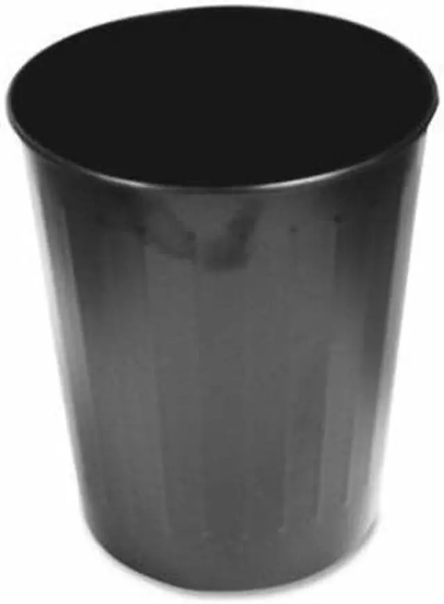 Alt view image 10 of 11 - Genuine Joe Steel 6 Gallon Fire-safe Trash Can - 6 gal Capacity - 14" Height x 13" Depth - Metal, Steel - Black  GJO5889