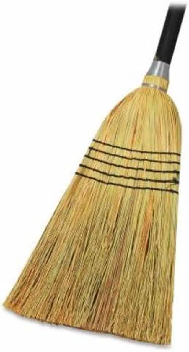 Alt view image 5 of 8 - Genuine Joe Lobby Blend Broom 11" W 56" Handle Natural 58563