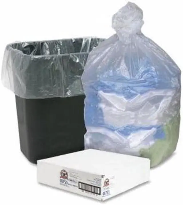 Alt view image 5 of 5 - Genuine Joe High Density Can Liners 7-10 Gal 24"x24" 1000/CT CL 01755