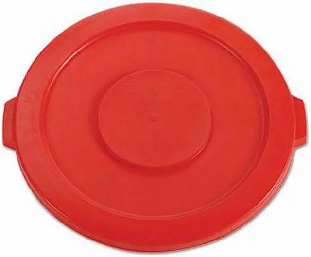 Alt view image 5 of 6 - Rubbermaid Commercial Products 2631RED 32 Gallon Brute Container Lids - Red