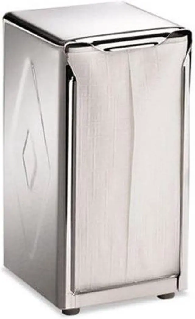 Alt view image 8 of 12 - San Jamar H900X Tabletop Napkin Dispenser, Tall Fold - Chrome
