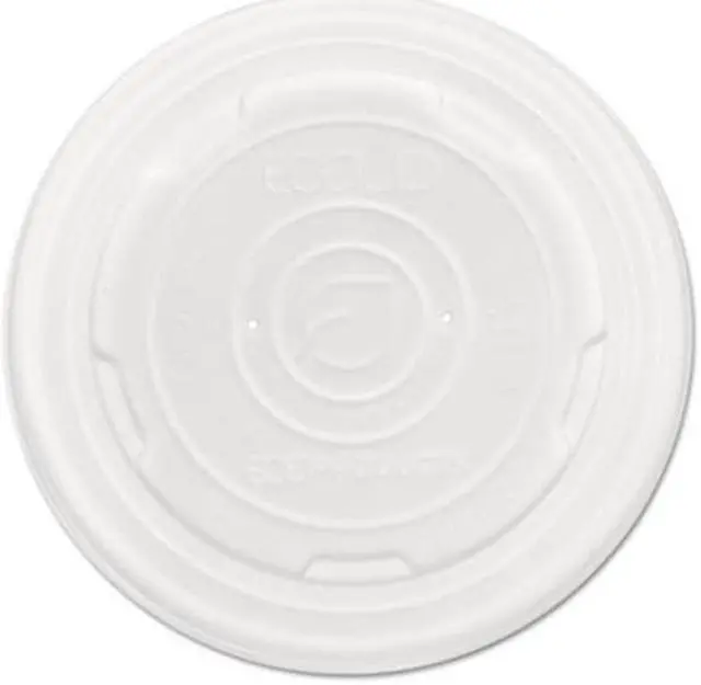Alt view image 6 of 7 - Eco-Products Lid,Plas,Soup Cups,Wh,500 EPECOLIDSPL