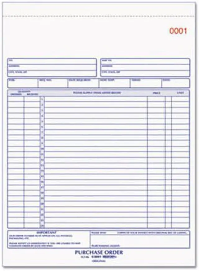 Alt view image 2 of 11 - Rediform Purchase Order Book 8 1/2 x 11 Letter Two-Part Carbonless 50 Sets/Book