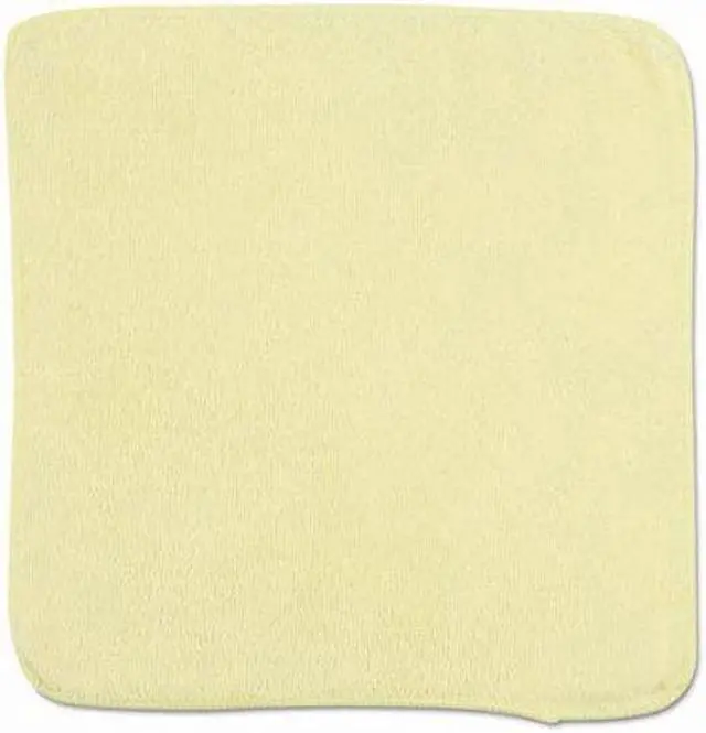 Alt view image 5 of 12 - Rubbermaid Commercial Products Microfiber Cloth,12" x 12",Yellow,PK24  1820580