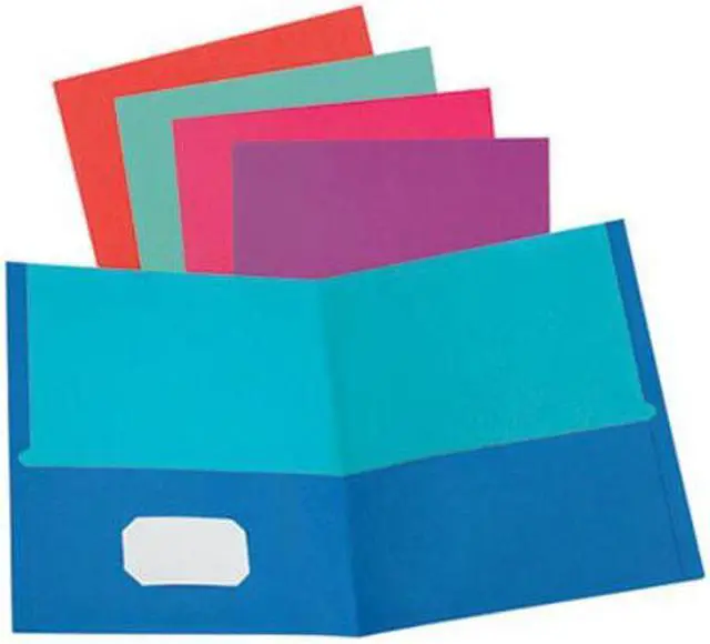 Alt view image 6 of 7 - Tops 51274EE Twisted Twin Textured Pocket Folders, Assorted, 10/PK