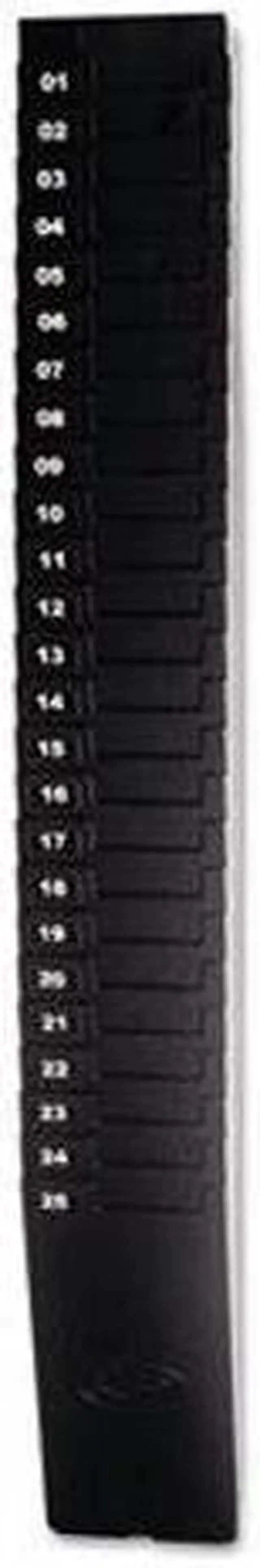Alt view image 2 of 8 - Lathem Time Expandable Time Card Rack 25-Pocket Holds 9" Cards Plastic Black